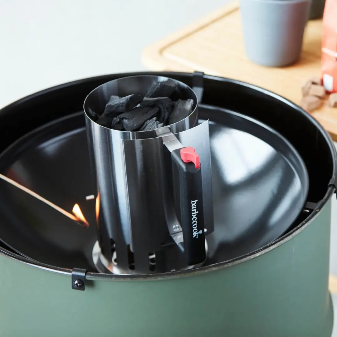 Barbecook Safe Drop Brikettenstarter RVS - Ø16,5x27,5cm