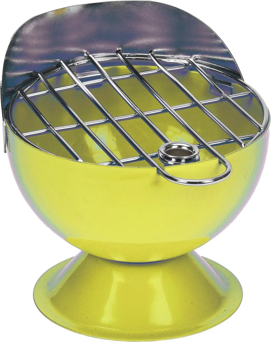 Excellent Houseware BBQ Asbak - Metaal - 12cm - Geel