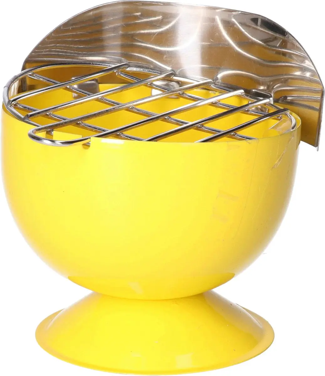 Excellent Houseware BBQ Asbak - Metaal - 12cm - Geel