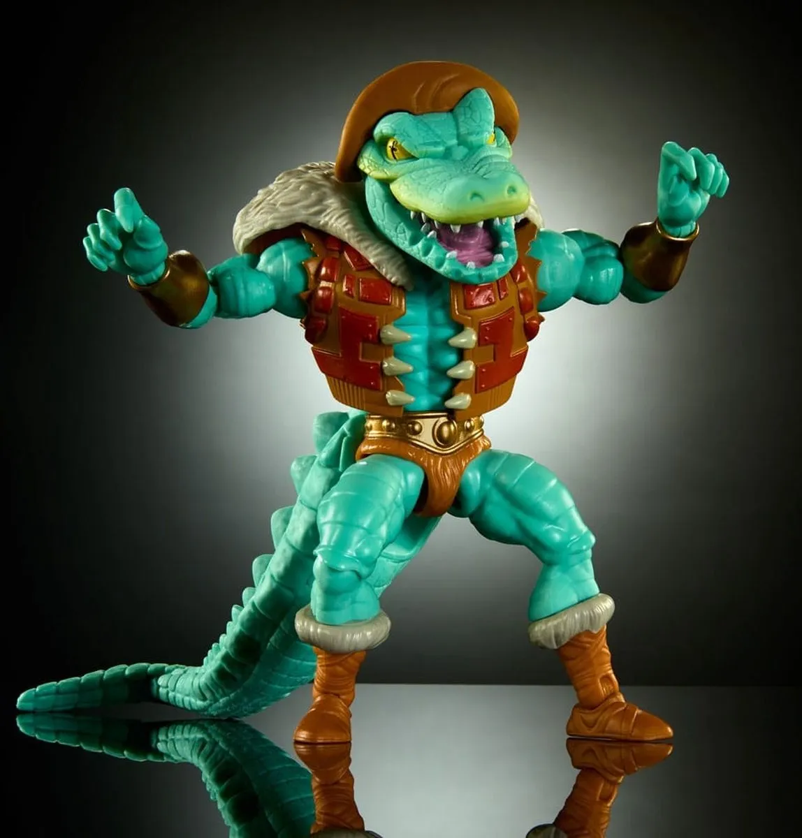 Mattel MOTU x TMNT Leatherhead Action Figure 14cm - Multi - afbeelding 6 van 6