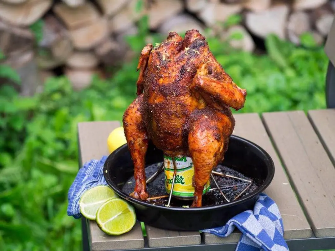 Big Green Egg Beer Can Chicken Roaster – Groen
