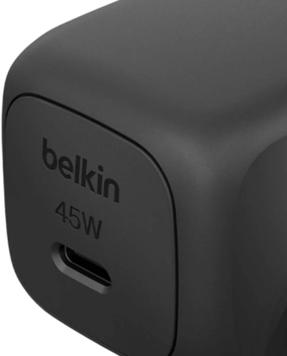Belkin USB-C Wandlader 45W - 1m USB-C Kabel - Zwart - afbeelding 6 van 6