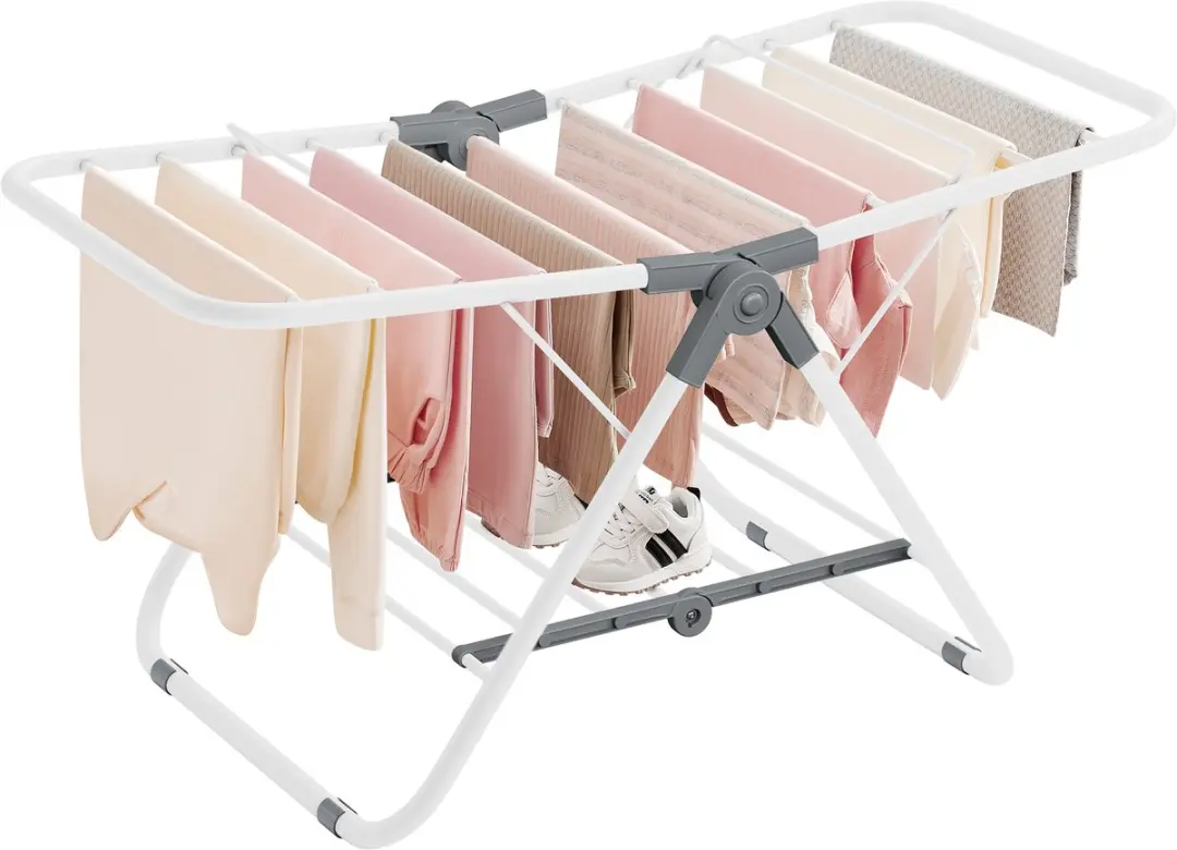 Songmics Wasrek Opvouwbaar LLR504W01V1 - 2 Vleugels - Wolkenwit - afbeelding 2 van 6