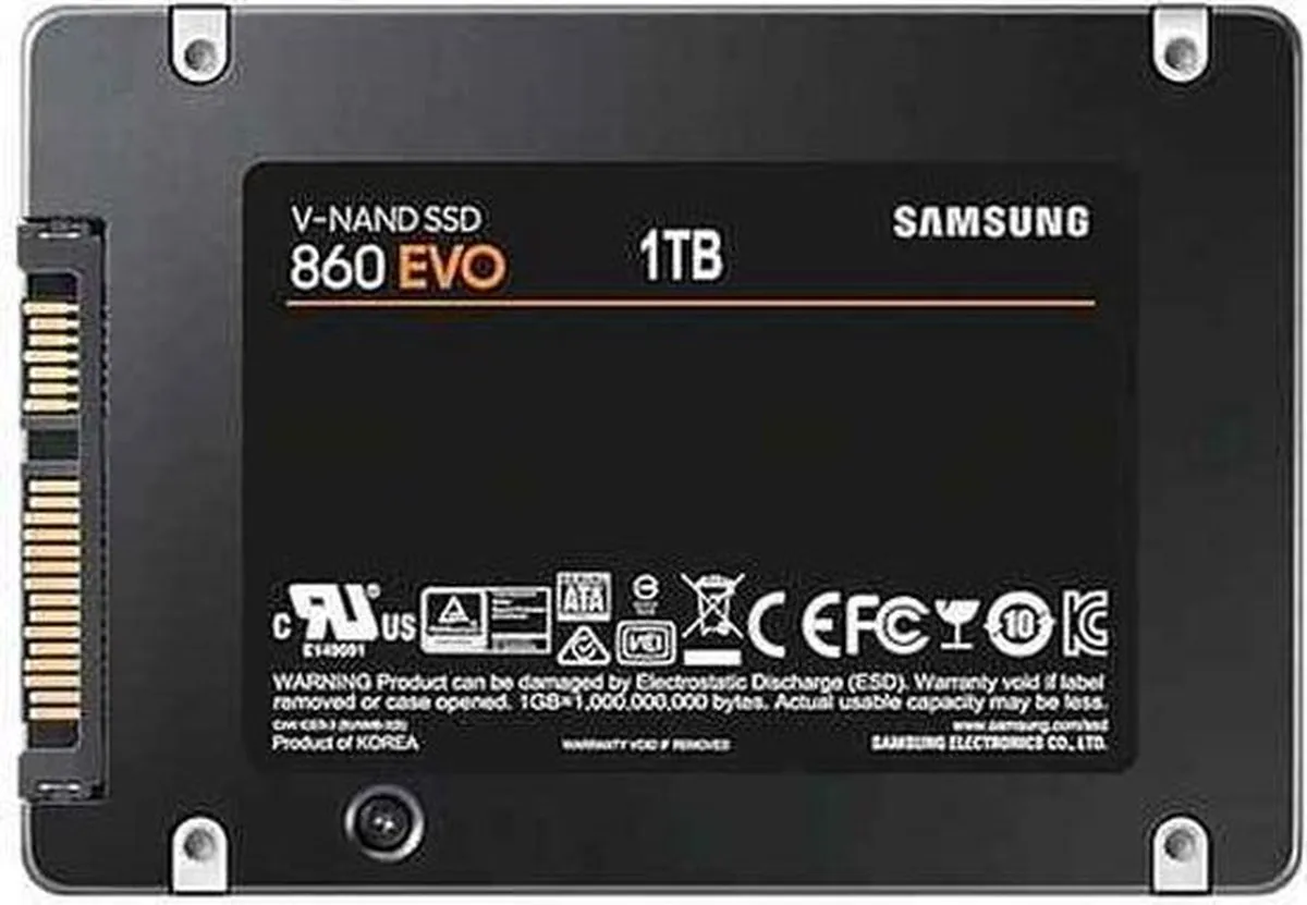 Samsung 860 EVO MZ-76E1T0B/EU SSD - 1TB - afbeelding 2 van 6