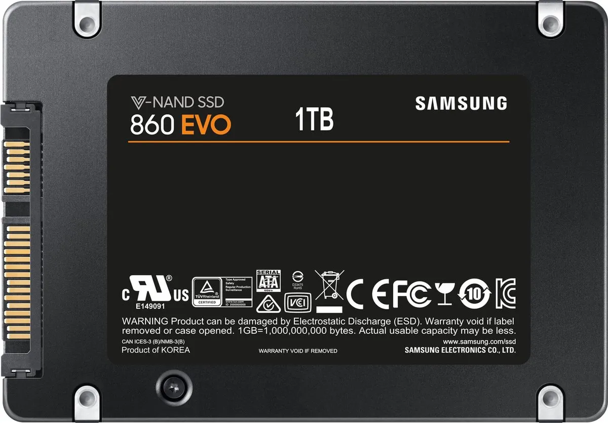 Samsung 860 EVO MZ-76E1T0B/EU SSD - 1TB - afbeelding 4 van 6