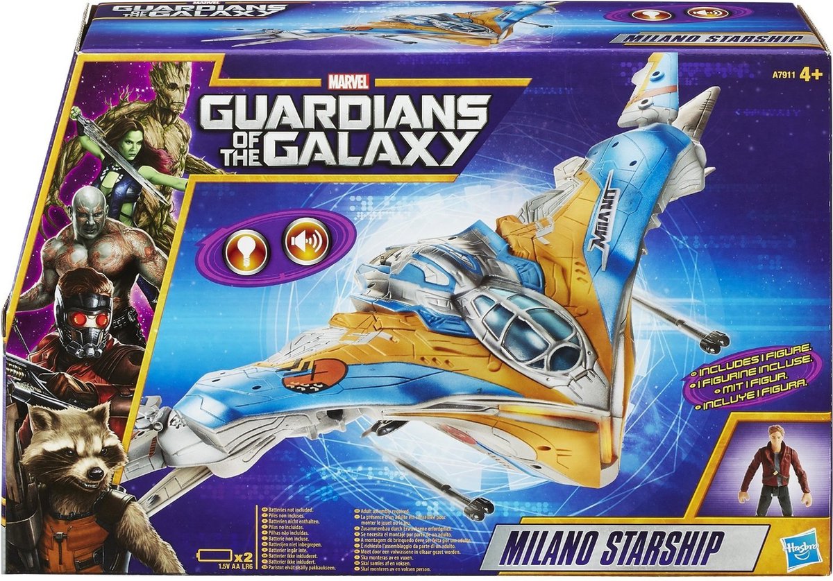 Hasbro Guardians of the Galaxy Milano Starship - Ruimteschip met poppetje - 4+ jaar