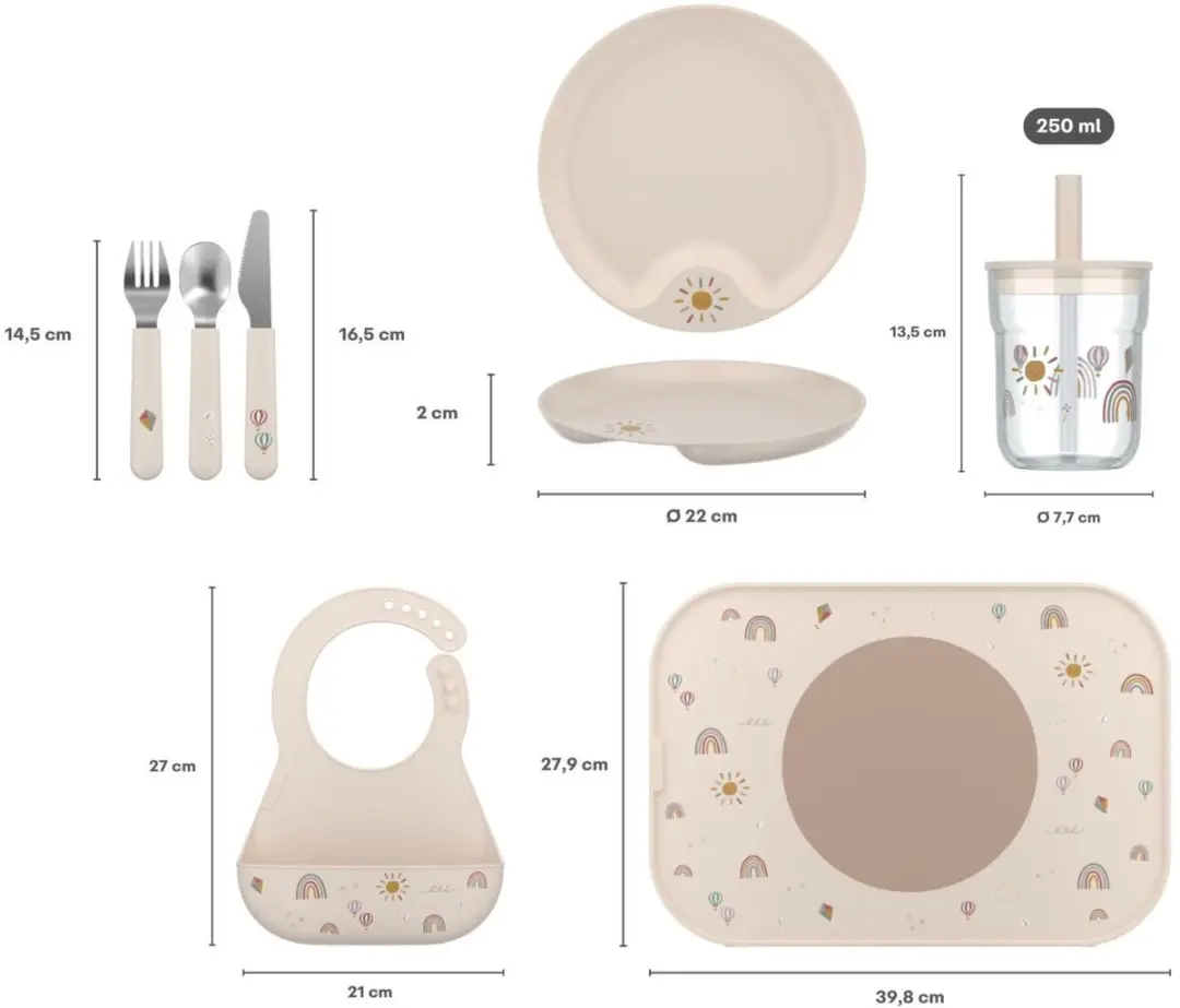 Mepal Mio Kinderservies 7-delig Little Farm