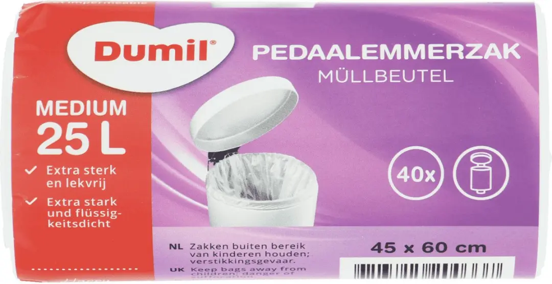 Dumil Afvalzakken 25L Wit