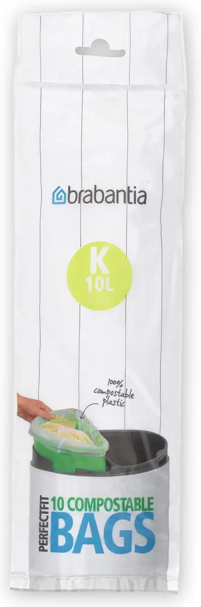 Brabantia PerfectFit Composteerbare Vuilniszakken 10L