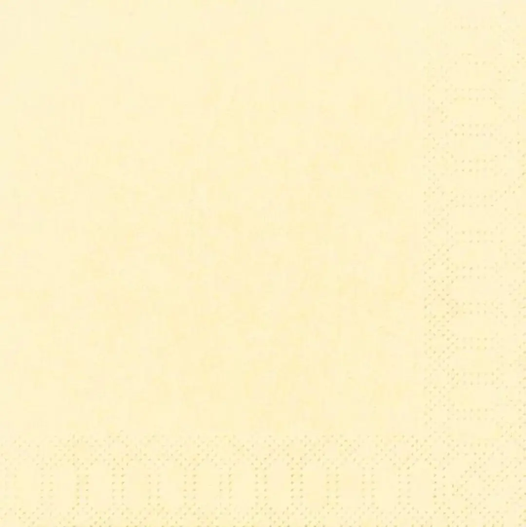 Duni - Servetten Cream 3-laags tissue 33 x 33 cm