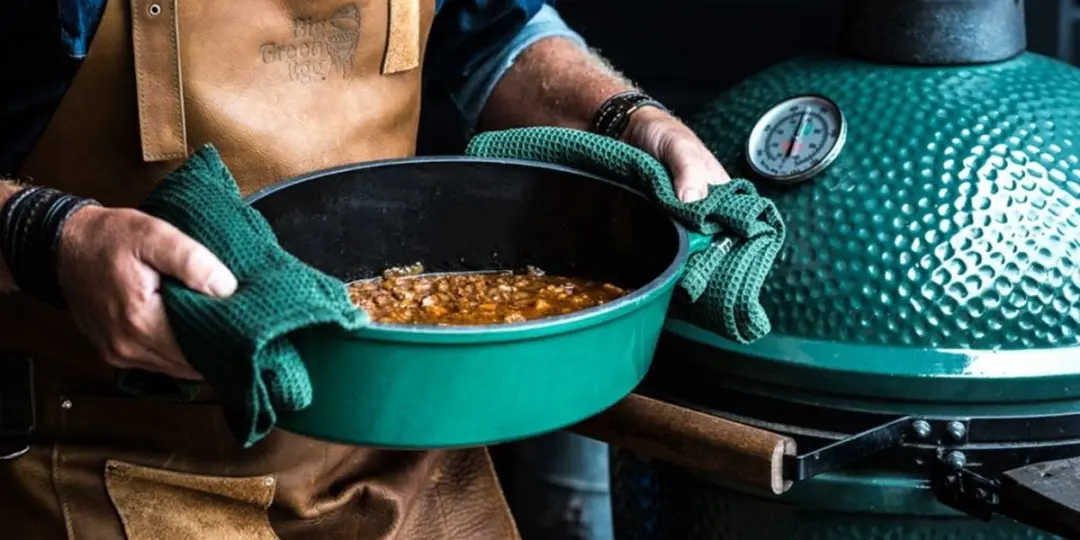 Big Green Egg Dutch Oven 5,2L - 35cm - Groen/Zwart - afbeelding 6 van 6