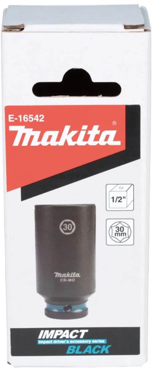 Makita Krachtdop Impact 1/2" E-16542 - 30mm - Zwart