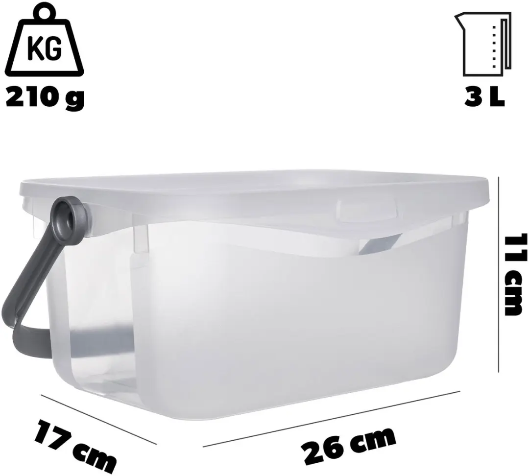 Curver Multiboxx Opbergbox 3L - Transparant - afbeelding 6 van 6