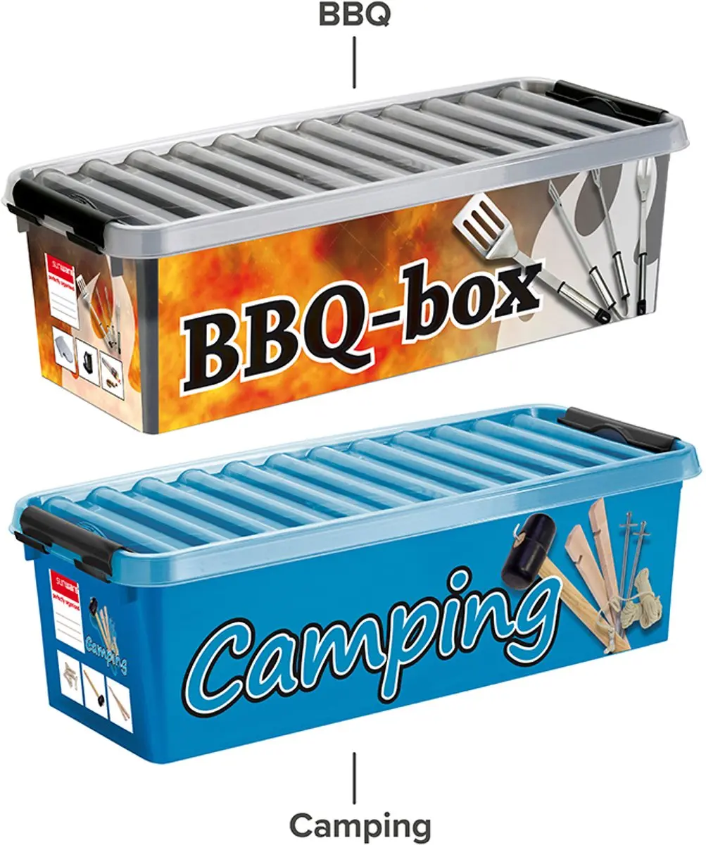Sunware Q-Line BBQ Box 9,5L - Metaal/Transparant