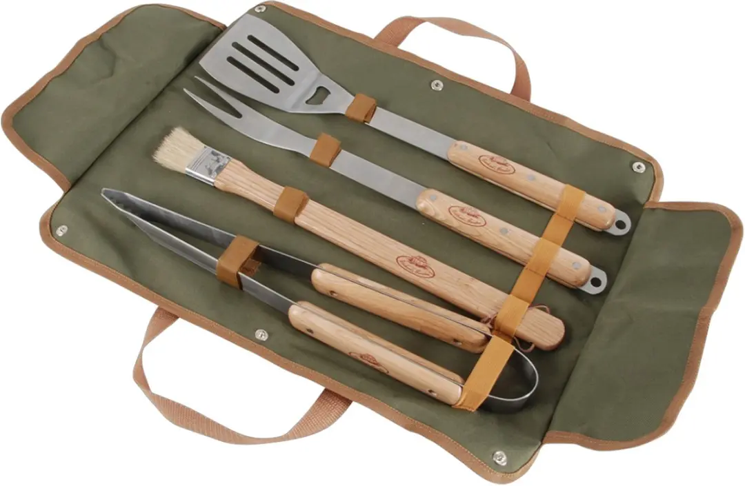 Esschert Design BBQ Gereedschapset Top 10 Tuinhaarden - 6 Stuks - Groen