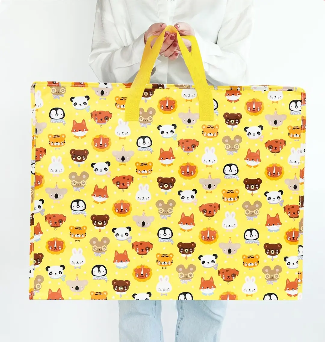 A Little Lovely Company XL Opbergtas Dierenvriendjes 73L