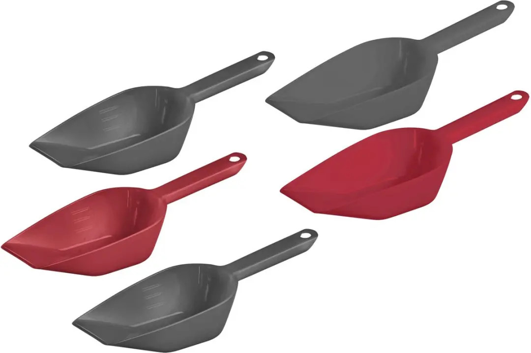 Westmark Halvar Plastic Schep 450ml - 2 Stuks - Rood/Grijs