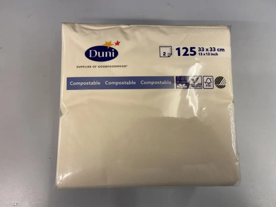 Duni Servet creme 2 laags 125 stuks