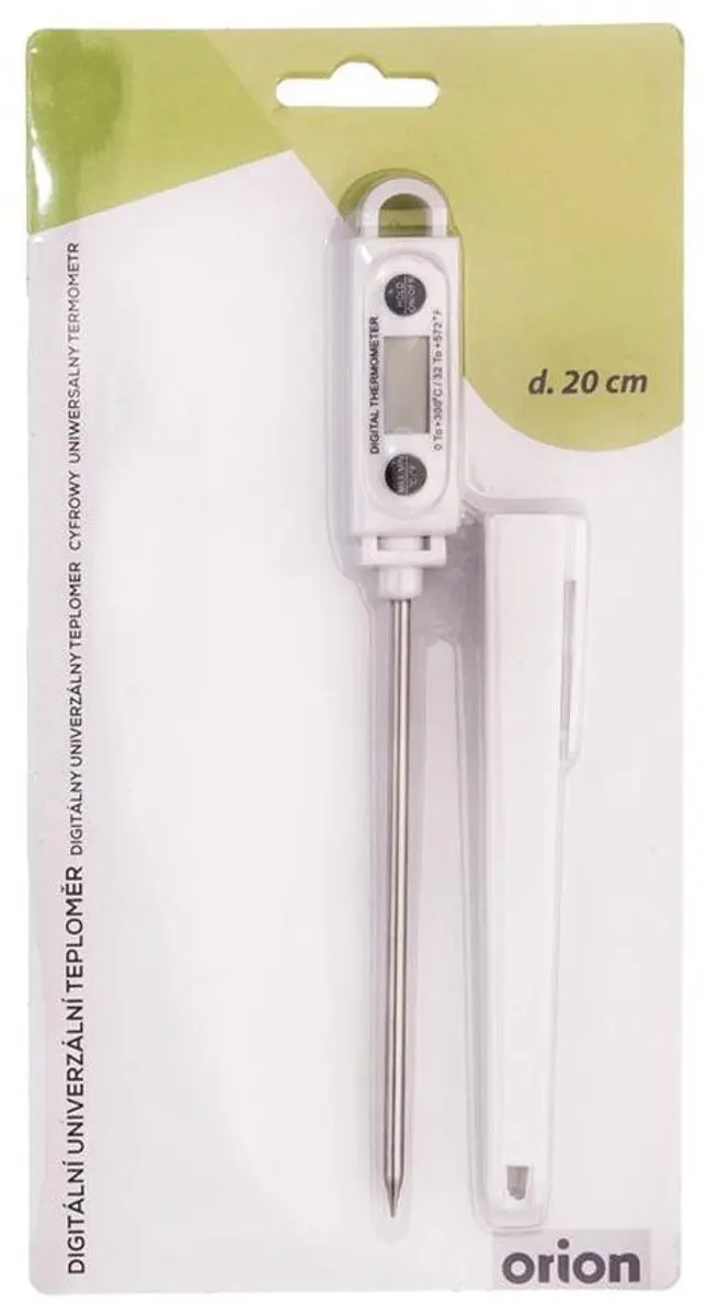 Orion - Elektronische Vleesthermometer - LCD-scherm - 20 cm - RVS