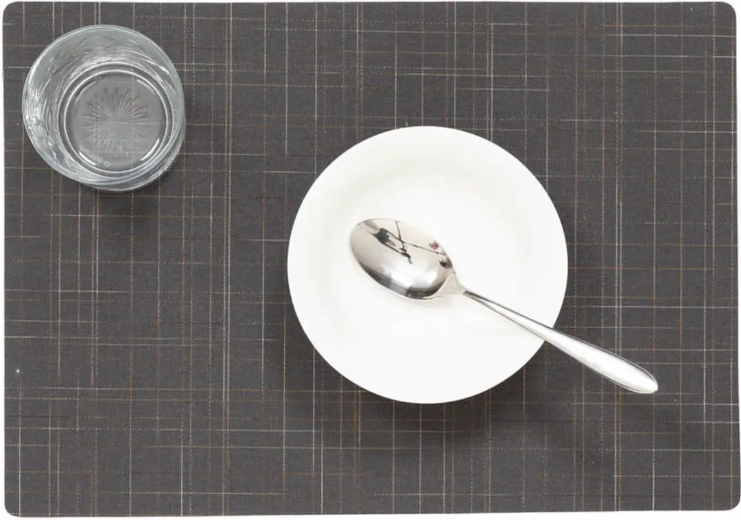 Wicotex Liso Tafel Placemats 30x43cm - 4 Stuks - Grijs