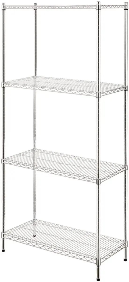 HENDI Extra Stevig Opbergrek 4-Vaks - 910x455x1830mm - RVS