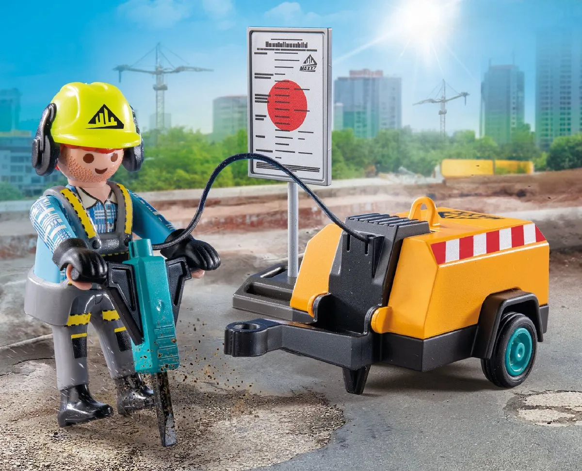 Playmobil Action Heroes Bouwvakker 71752 - Multicolor