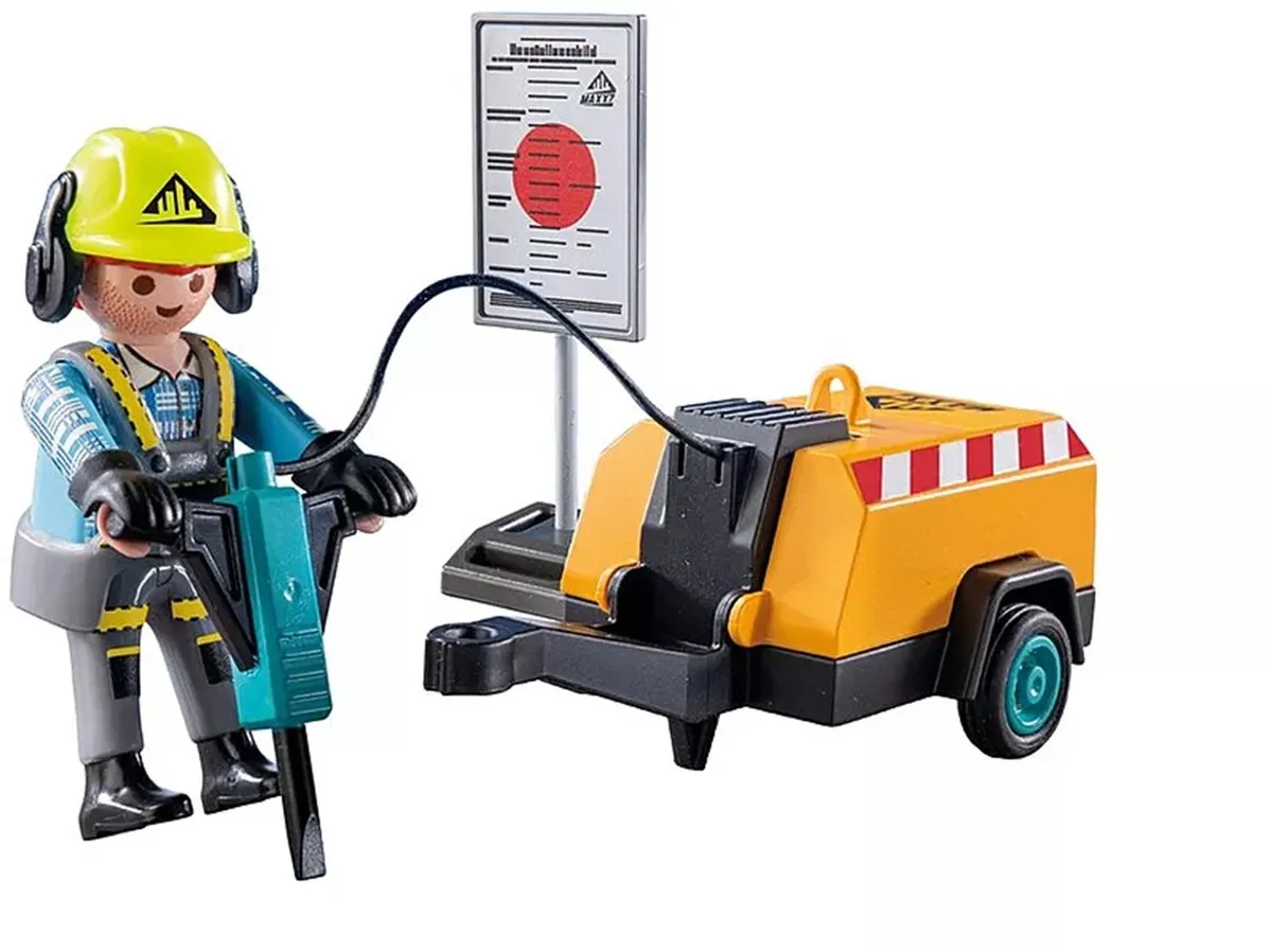 Playmobil Action Heroes Bouwvakker 71752 - Multicolor
