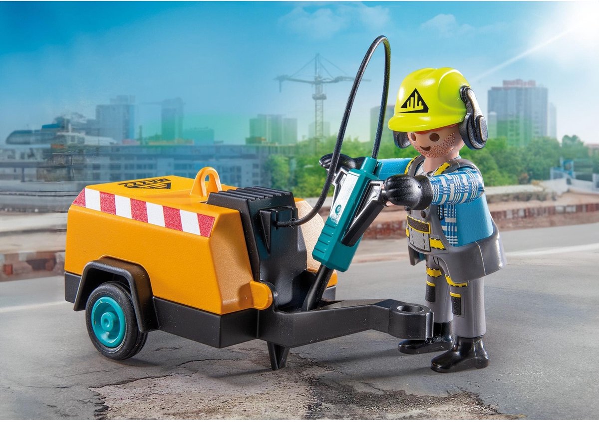 PLAYMOBIL Action Heroes Bouwvakker 71752