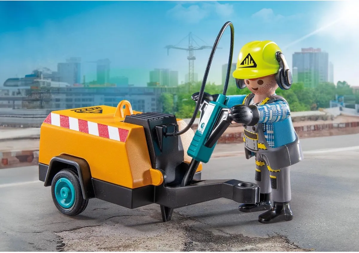 Playmobil Action Heroes Bouwvakker 71752 - Multicolor