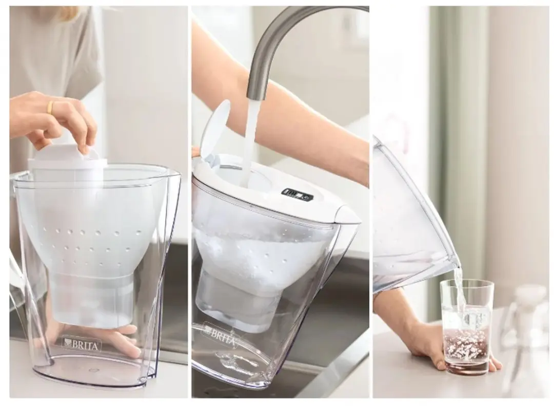 BRITA Marella ME4W Waterfilterkan - 2,4L - Wit