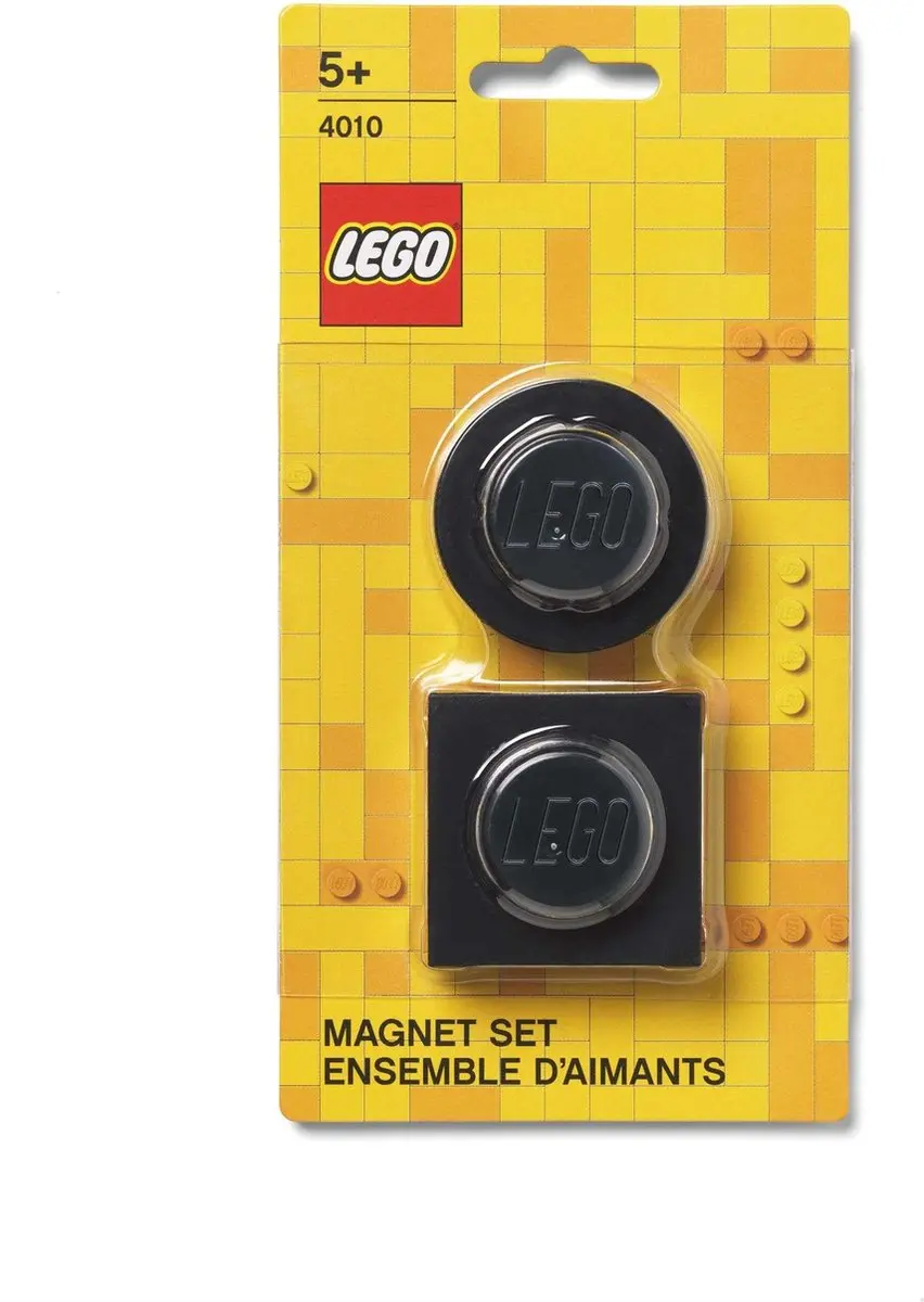 LEGO - Magneet Set van 2 Stuks - Kunststof - Zwart