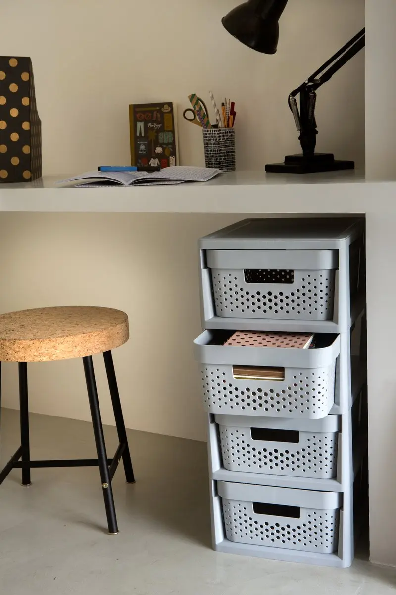 Curver Infinity Dots Ladesysteem 4x11L - Grijs