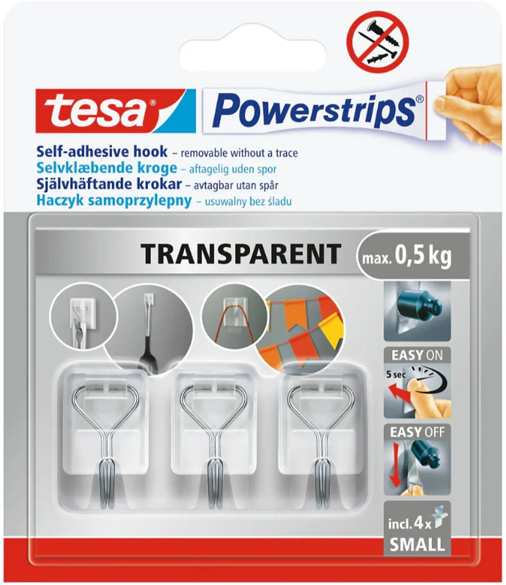 Tesa Powerstrips Zelfklevende Metalen Haken