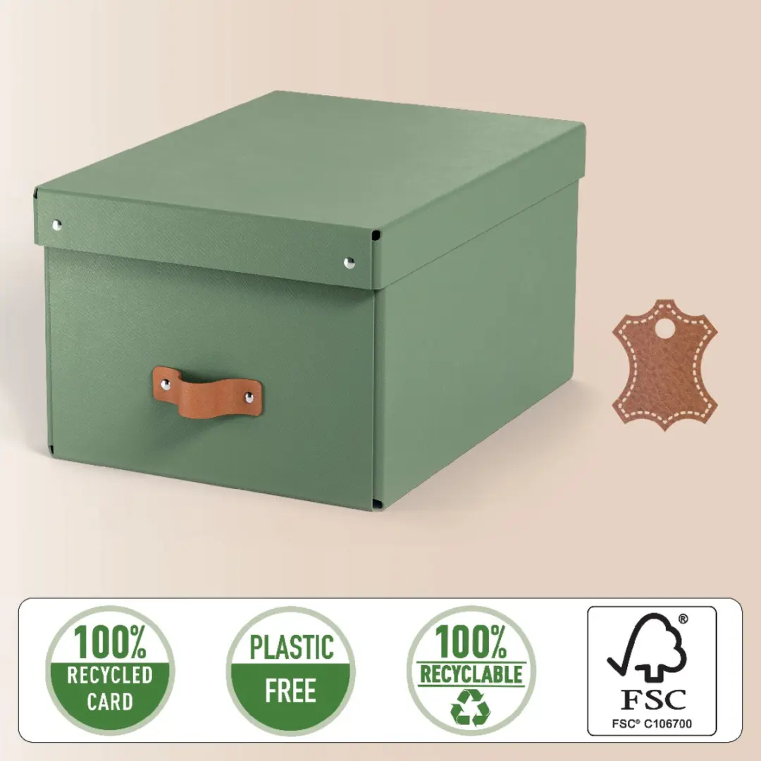 Leitz Puro Opbergdoos 17L - Set van 2 - Groen - afbeelding 6 van 6