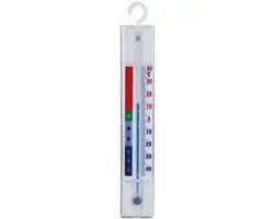 HENDI Koelkastthermometer – Breed meetbereik – Ophanghaak – 150x23x9 mm