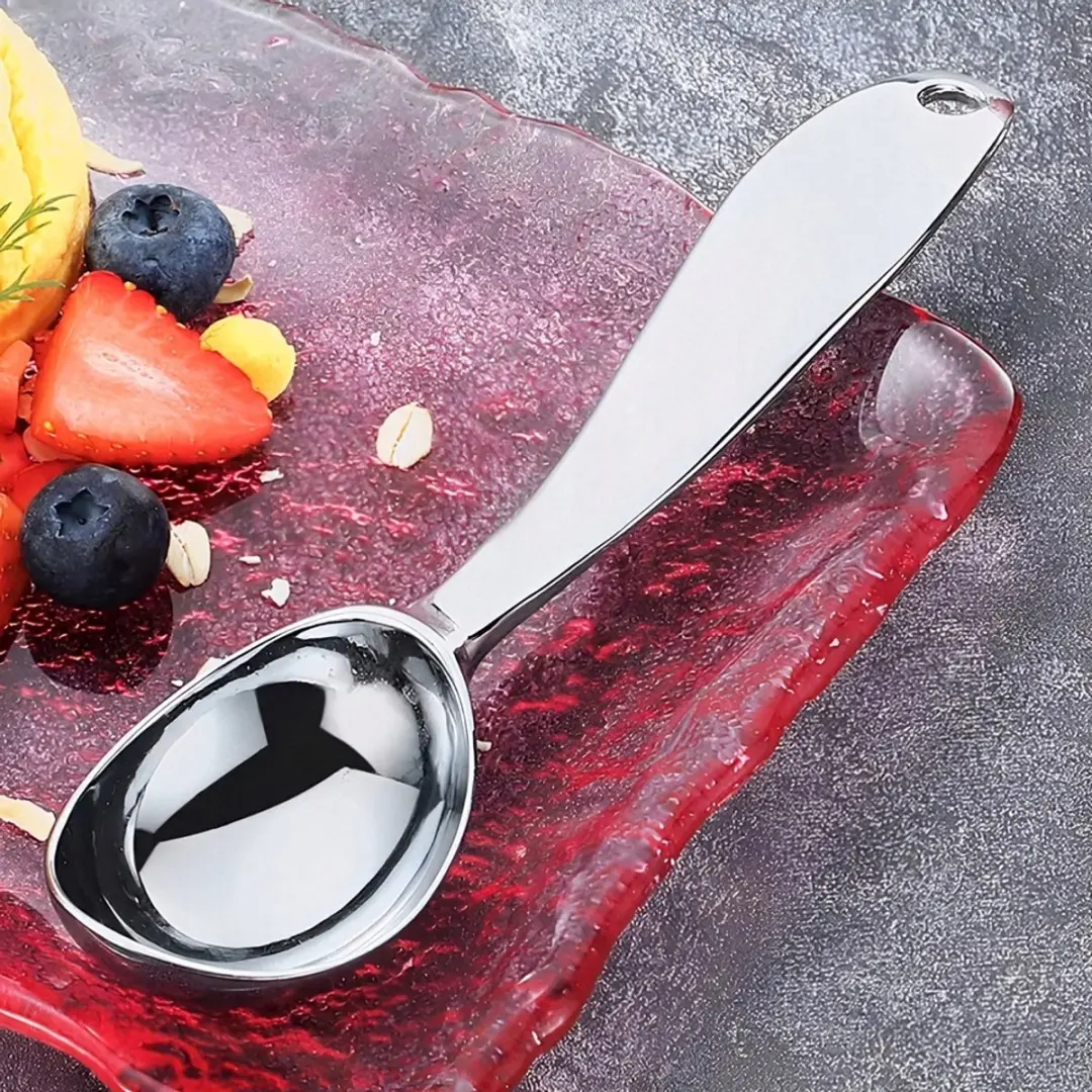 Metalen ijslepel, schep voor rijst en aardappelpuree