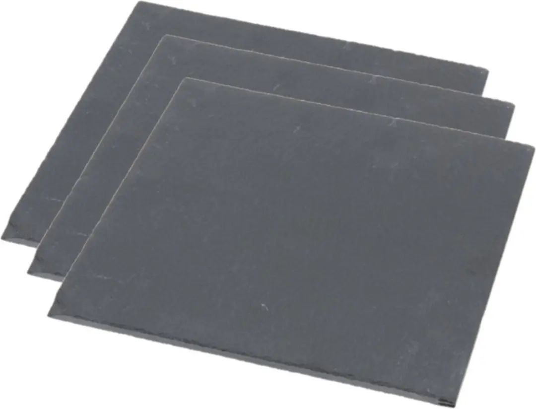 Set van 3x stuks leisteen serveerplanken 30 x 30 cm