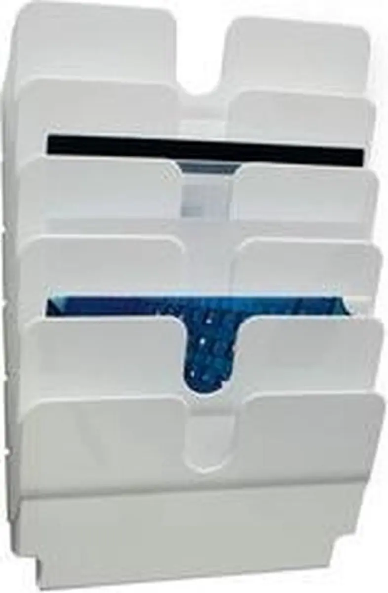 Durable Flexiplus Toonbankdisplay - 6 Vakken - 25.5L - Wit