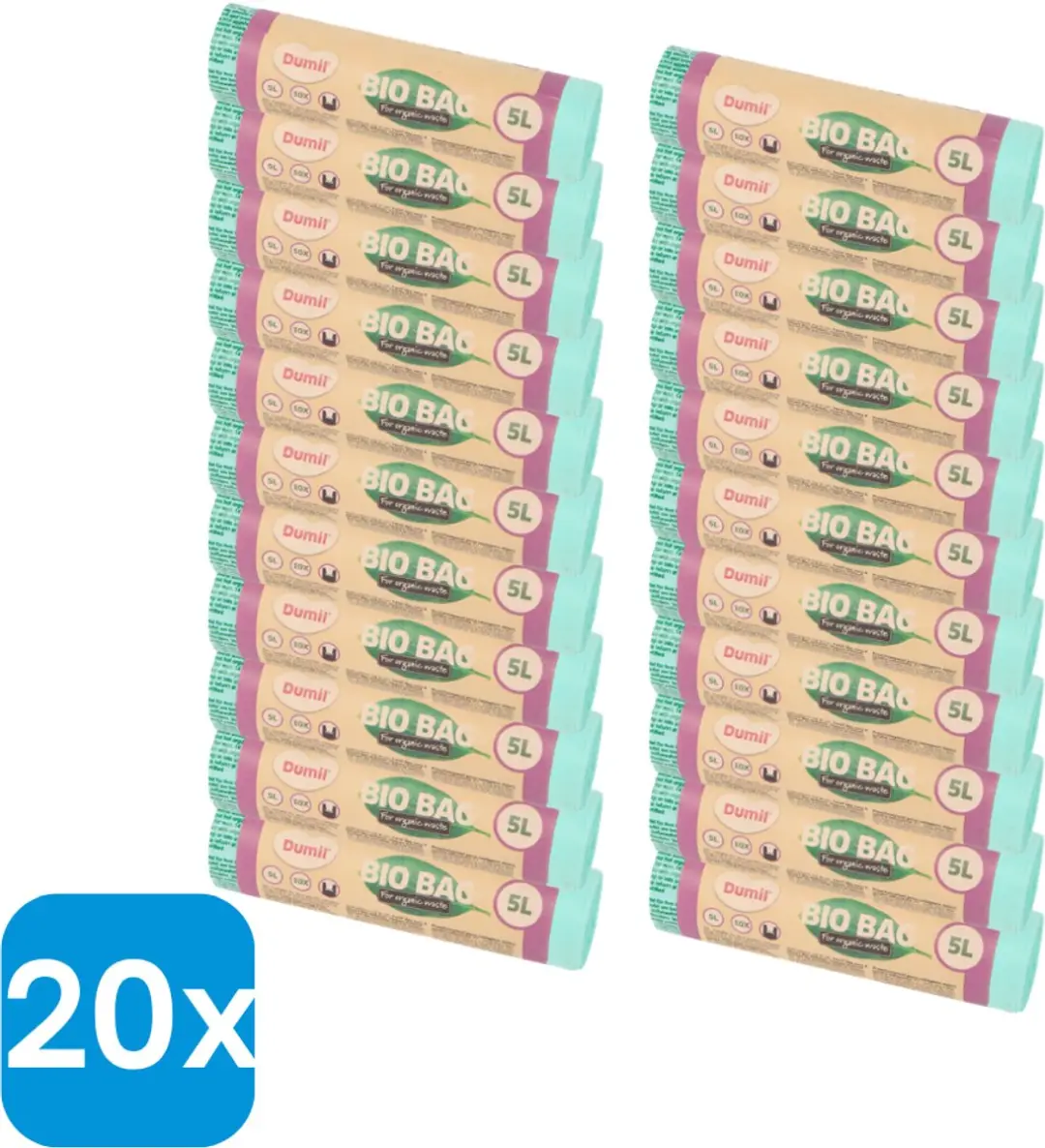 Dumil Biozakken 5L Groen