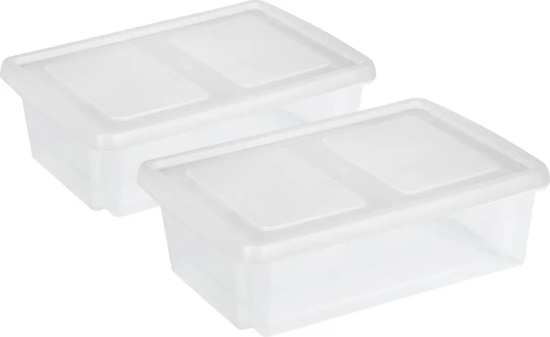 Sunware Nesta Opslagbox 30L - 2 Stuks Transparant