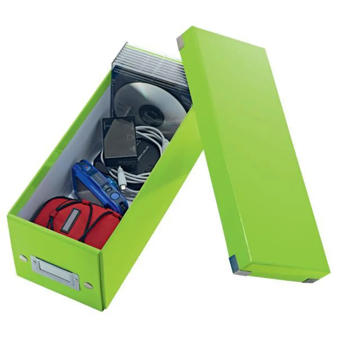 Leitz WOW Opbergdoos CD’s Groen 14,3x35,2cm