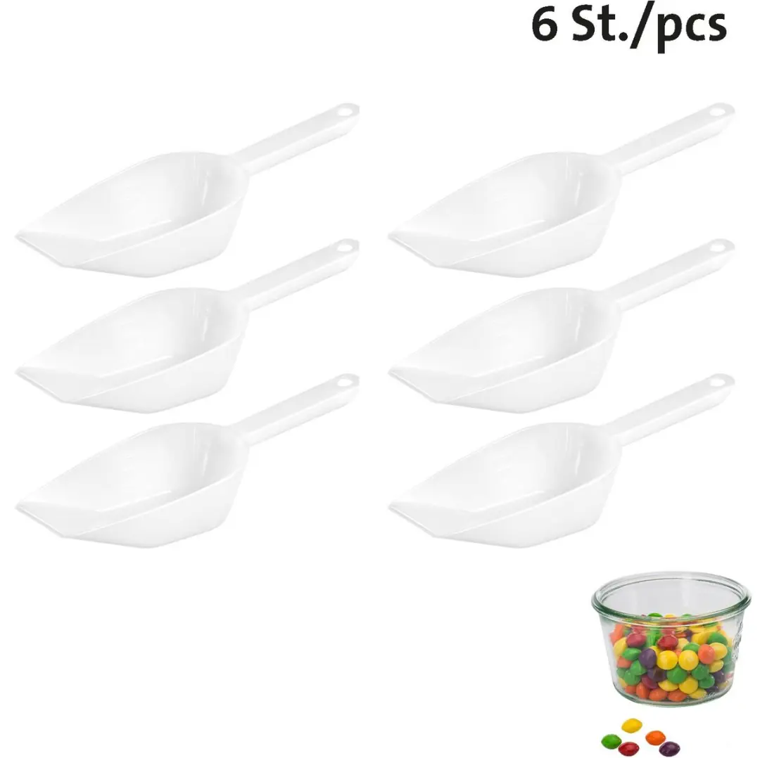 Westmark Plastic Bak-/Weeg-/Vulemmers 450ml - 6 Stuks Wit