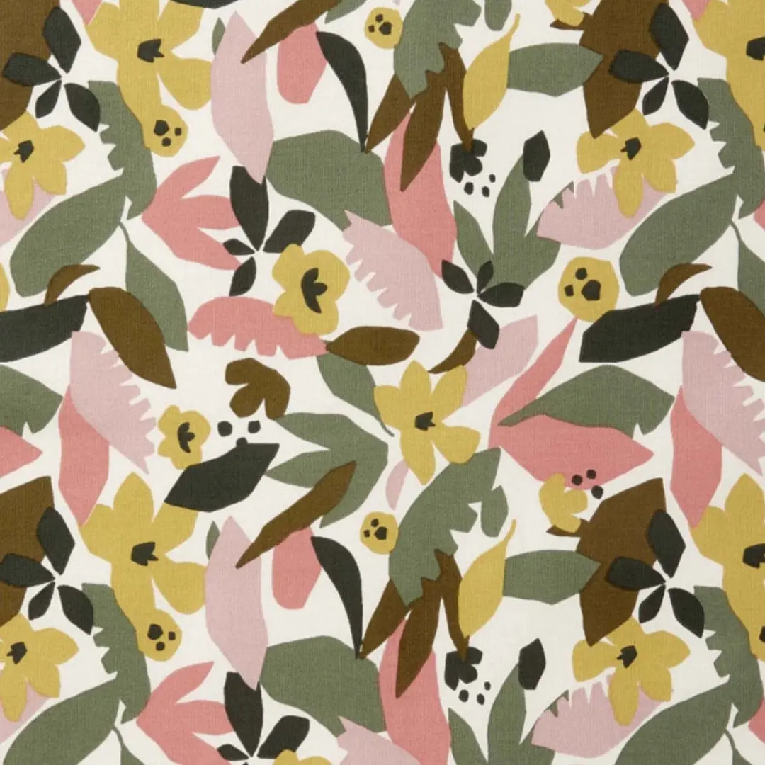 BINK Bedding Tafelkleed Soft Jungle 100x145cm - Acryl gecoat Katoen - Groen/Roz