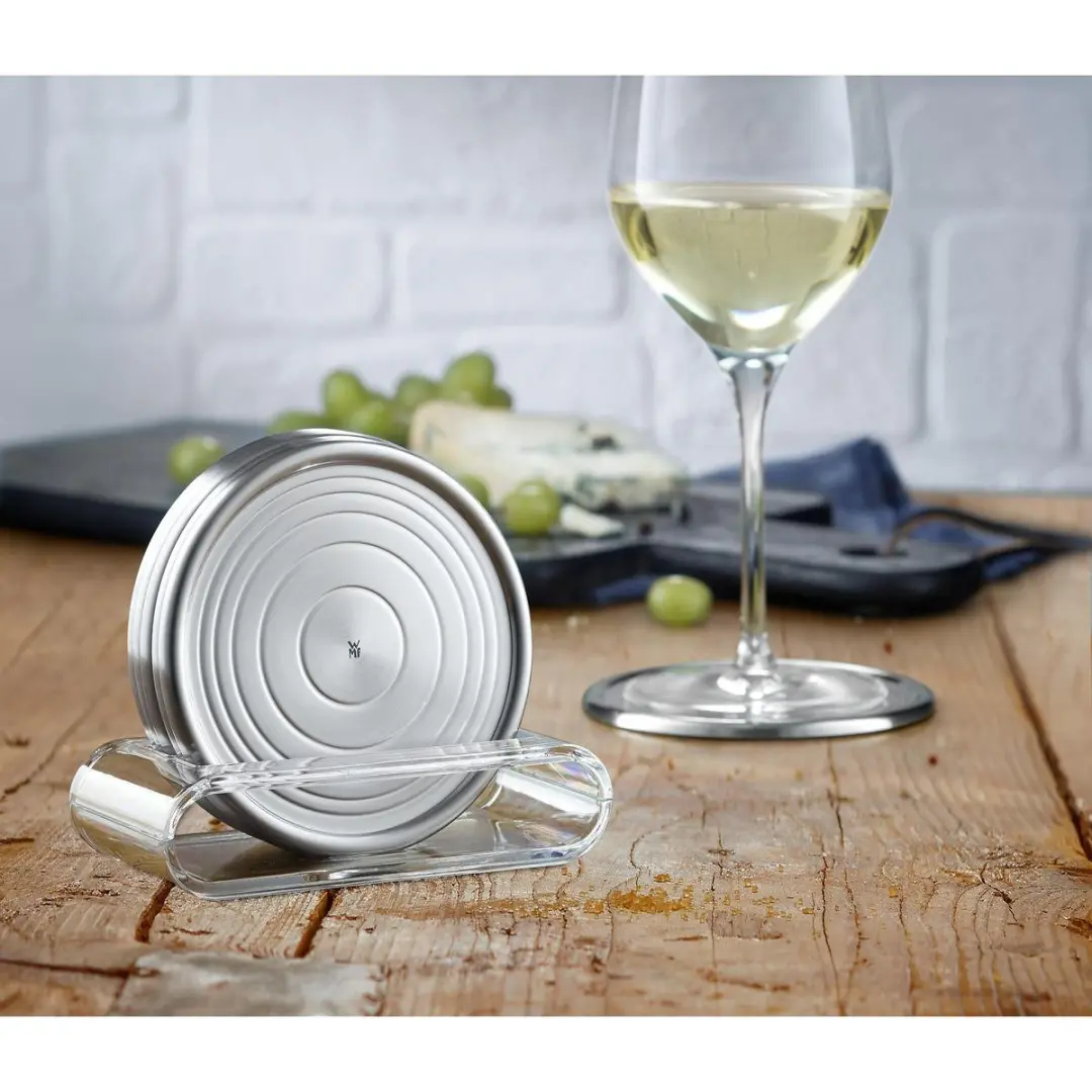 WMF Loft Onderzetters Glas 6-delig - Zilver