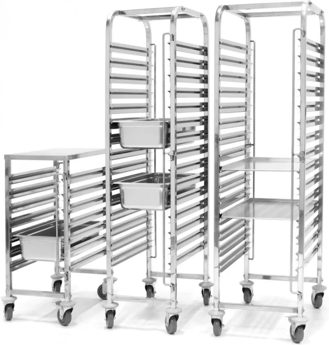 HENDI 810613 Regaalwagen GN 1/1 - 15 Etages - 171cm - Rvs