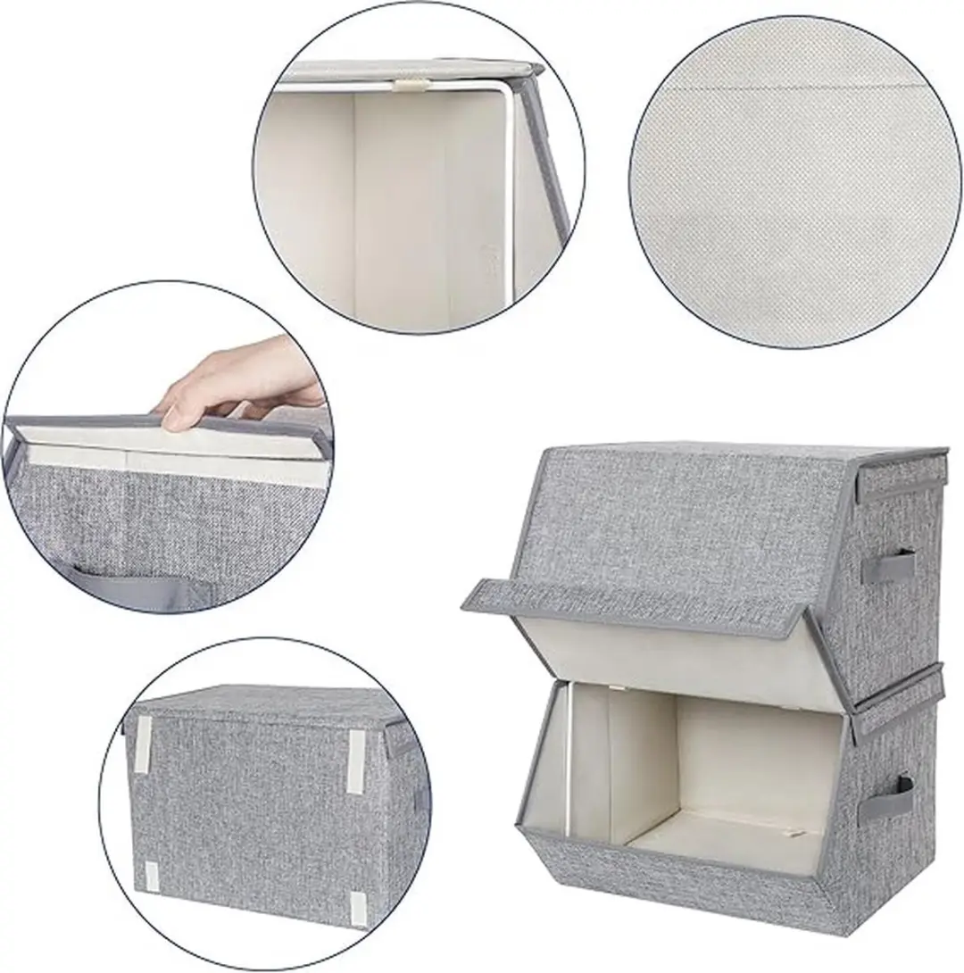 Songmics Opvouwbare Opbergbox - 2 Stuks - afbeelding 2 van 5