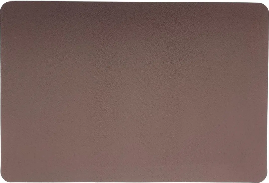 Kade 171 Lederlook Placemats 6 Stuks 45x30cm - Bruin/Wit