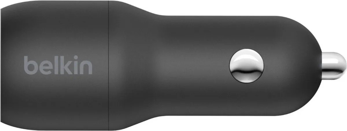 Belkin CCE001bt1MBK Dual USB Autolader 24W - Zwart
