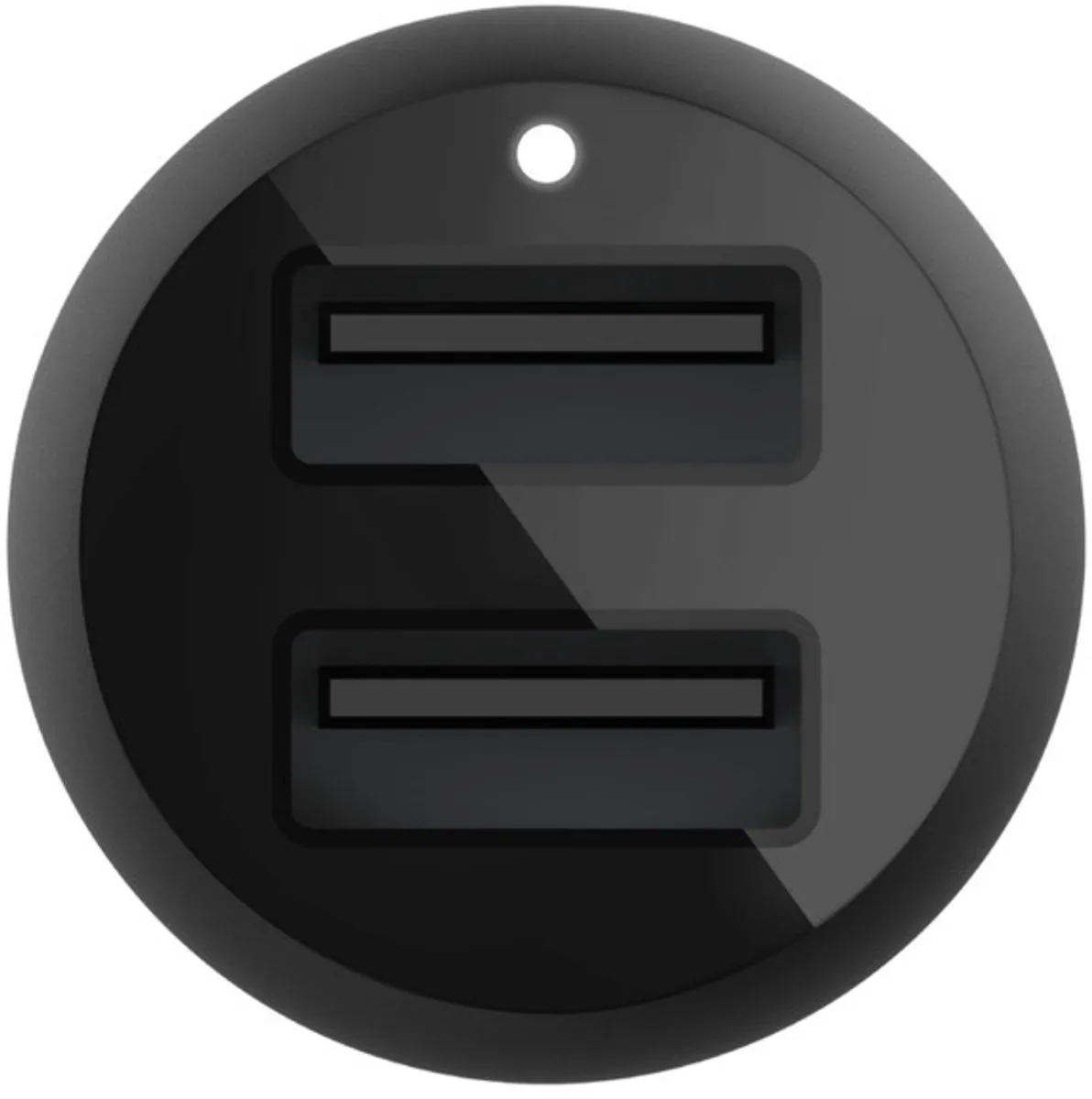 Belkin CCE001bt1MBK Dual USB Autolader 24W - Zwart