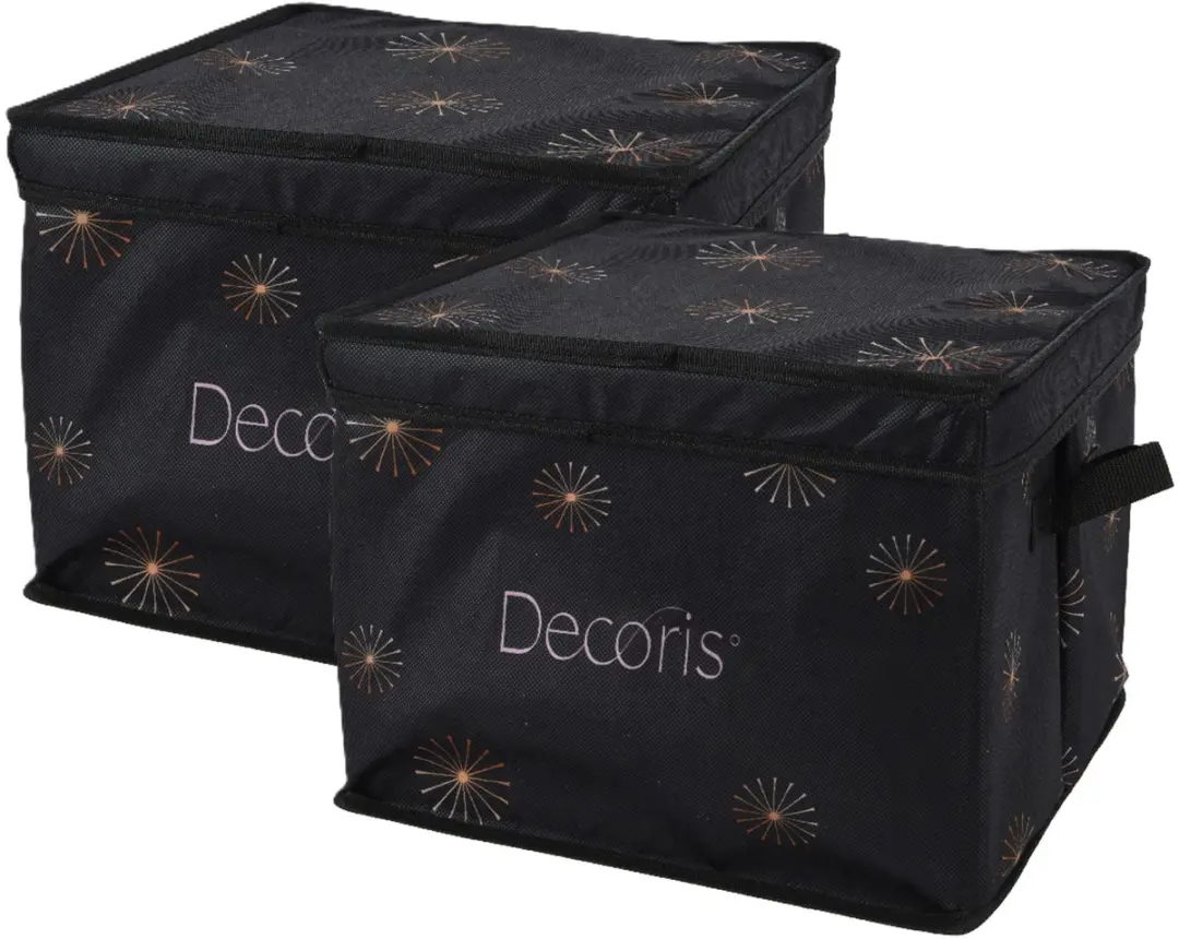 Decoris Kerstballen Opbergbox 2x